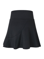 Jupe de sport 2 en 1 pour femmes avec poches pour shorts Jupes athlétiques taille haute à volants à séchage rapide pour l
