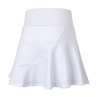 Jupe de sport 2 en 1 pour femmes avec poches pour shorts Jupes athlétiques taille haute à volants à séchage rapide pour l