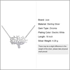 JURE S925 solide chaîne en argent sterling Collier Le One Bijoux zircon 18 pouces