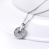 JURE S925 solide chaîne en argent sterling Collier Le One Bijoux zircon 18 pouces