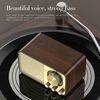 JY-66 En Bois Sans Fil BT5.0 Haut-Parleur Rétro Classique Soundbox Super Bass Subwoofer Radio FM Support TF U Disque AUX IN Lecture de Musique