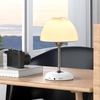 JY-85 Table de chevet Lampe champignon Haut-parleur BT sans fil 2 en 1 Petite lampe de bureau de style vintage translucide