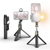 K10S Multifonctionnel Portable 3in1 5 sections Extensible Pliable Sans Fil BT Trépied Selfie Stick