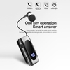 K55 sans fil affaires BT5.2 casque in-ear rétractable écouteur mains libres Sport pilote écouteur télescopique Clip sur stéréo écouteurs avec micro