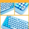 K68 2.4GHz Wireless Cute Retro Round Keycap Keyboard Mouse Set
