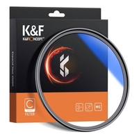 K&F CONCEPT Filtre de lentille ultra-mince MC UV HD à revêtement multiple de 72 mm