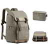 K&F Concept KF13.122 Sac à dos pour appareil photo professionnel de grande capacité Sac de voyage multifonctionnel étanche avec petit sac à main Housse de pluie pour trépied à batterie pour objectif DSLR