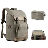 K&F Concept KF13.122 Sac à dos pour appareil photo professionnel de grande capacité Sac de voyage multifonctionnel étanche avec petit sac à main Housse de pluie pour trépied à batterie pour objectif DSLR