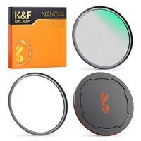 K&F CONCEPT NANO-X-1/8 Filtre de diffusion de filtre de mise au point douce avec film vert FMC étanche à la poussière pour objectif de caméra 49 mm de diamètre