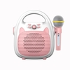 Karaoké haut-parleur de karaoké Portable Rechargeable avec Microphone BT / carte mémoire / lumières de connectivité USB pour garçons filles