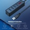 Kawau 4-en-1 Hub USB3.0 haute vitesse Convertisseur USB3.0 Port d