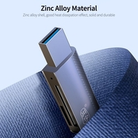 Kawau C370DUO USB3.0 lecteur de carte haute vitesse SD + TF lecteur de carte 2-en-1 coque en alliage de Zinc prise en charge de la lecture simultanée des données