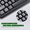 KB8236 clavier filaire USB 104 touches clavier de chocolat de jeu de bureau portable pour ordinateur portable / PC noir