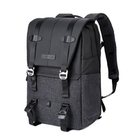 K&F CONCEPT Caméra Sac à dos de caméra 20L Cas de caméra grande capacité avec un boîtier de 15, 6 pouces pour ordinateur portable Trêve de pluie