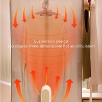 KGAT Sèche-linge électrique multifonction Stérilisation aux ions négatifs Stérilisateur portable pour sécher et déshumidifier la maison Sèche-chaussures Machine de chauffage rapide