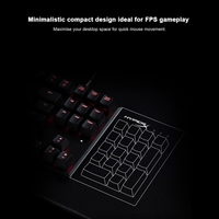 Kingston HyperX Alliage FPS Pro Clavier mécanique Cherry MX Claviers de jeu Rétro-éclairage LED Anti-fantômes Clignotant N inversion complète Cerise MX Bleu (Clicky)