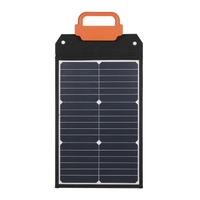 Kit à panneaux solaires flexibles de 50 W Panneau de charge solaire portable avec poignée de charge solaire à cellule solaire IP65 Étanchéité pour les bateaux de voiture à domicile à l