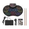 Kit de batterie électronique portable USB Roll Up Drum Pad Kit 9