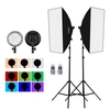 Kit de boîte à lumière LED RVB 2.4G Andoer Studio Photography