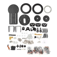Kit de bras mécanique bricolage 5DOF bras robotique avec base de support rotatif à 360 degrés compatible avec Arduino pour adultes étudiants STEM