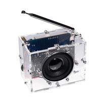 Kit de bricolage radio FM numérique LED SCM module radio FM Kit de pratique de projet de soudure 5W haut-parleur 87-108MHz réglage pas à pas pour l