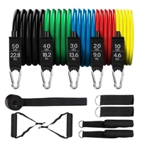 Kit de ceinture de résistance 11pcs Fitness Puller Set