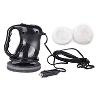 Kit de cire de polisseuse de tampon de machine de polisseuse de voiture électrique avec 2 tampons pour le polissage et le cirage de détail de voiture