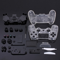 Kit de coque transparente bricolage assemblage de boîtier de boîtier de remplacement de la poignée en cristal pour contrôleur PS4 PS5
