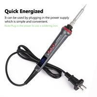 Kit de fer à souder numérique 90W LED ensemble de fer à souder électrique température réglable fer à souder électrique 4 fils outils de soudage avec veille automatique