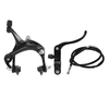 Kit de freins Fixie avant / arrière pour vélo de route Ensemble de freins Cruiser Vélo Ensemble de freins pour étrier de vélo Ensemble de freins à traction latérale