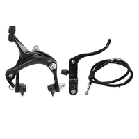 Kit de freins Fixie avant / arrière pour vélo de route Ensemble de freins Cruiser Vélo Ensemble de freins pour étrier de vélo Ensemble de freins à traction latérale