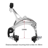 Kit de freins Fixie avant / arrière pour vélo de route Ensemble de freins Cruiser Vélo Ensemble de freins pour étrier de vélo Ensemble de freins à traction latérale