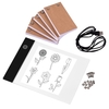 Kit de livre à rabat portable avec tablette lumineuse Pad LED Light Box 3 niveaux de contrôle de la luminosité 300 feuilles de papier de flipbook avec vis de reliure pour le traçage et le dessin
