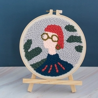 Kit de matériel de broderie bricolage Poke Set de broderie