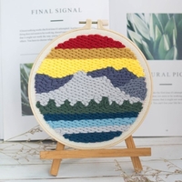 Kit de matériel de broderie bricolage Poke Set de broderie