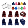 Kit de médiators en cellulo d 10 pièces + médiators 6 pièces + 2 médiators + boîte de rangement Accessoires de guitare pour débutants en guitare acoustique (livraison de couleurs aléatoires)