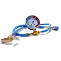 Kit de mesure de jauge de tuyau de recharge de réfrigérant de climatisation automatique de voiture AC R134A
