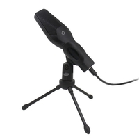 Kit de microphone USB Ordinateur PC Microphone à condensateur Micro omnidirectionnel avec trépied Plug and Play pour ordinateur de bureau Ordinateur portable Conférence Chant Enregistrement Streaming Podcasting Gaming
