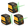 Kit de nivellement laser horizontal à lignes croisées professionnel à nivellement automatique,  2 lignes,  niveau laser vert,  avec lignes laser et dispersion du faisceau vertical