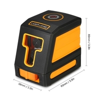 Kit de nivellement laser horizontal à lignes croisées professionnel avec nivellement automatique,  2 lignes,  niveau laser rouge