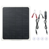 Kit de panneau solaire 15 W DC 12 V/5 V avec double interface USB et type-c et pince crocodile/chargeur de voiture