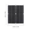 Kit de panneau solaire 26W 12V avec port USB Système de charge d