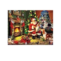 Kit de peinture au diamant bricolage 5D motif de dessin animé de Noël