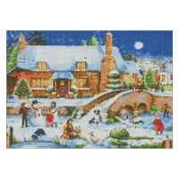 Kit de peinture diamant bricolage 5D de Noël 12 * 16 pouces / 30 * 40cm