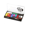 Kit de peinture pour le corps professionnel 15 couleurs avec 2 brosses Palette de peinture pour le visage lavable Peintures pour le visage hypoallergéniques non toxiques pour enfants et adultes