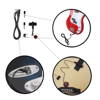 Kit de ramassage universel pour instruments à cordes avec micro + câble audio 6, 35 mm + 2 adaptateurs de 6, 35 mm à 3, 5 mm + clip en métal pour guitare violon ukulélé accessoires pour instruments de musique