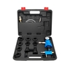 Kit de recharge de liquide de refroidissement avec 2 adaptateurs coniques en caoutchouc Kit de purge et de recharge du système de refroidissement avec 8 manchons adaptateurs remplaçables (35 mm 40 mm 45 mm 55 mm)