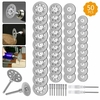 Kit de roue de coupe diamantée 50 pièces pour outils rotatifs disque de coupe en métal de meuleuse