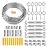 Kit de suspension de lumière de chaîne en acier inoxydable câble métallique en acier inoxydable outil de Suspension de lumières de chaîne robuste pour jardin extérieur à l