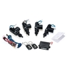 Kit de verrouillage central sans clé pour système de verrouillage universel à distance de voiture 12V avec 2 supports de télécommande